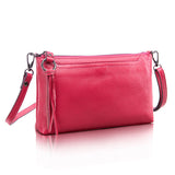 Cowhide Genuine Leather Women Messenger Bags Tassel Crossbody Bag Female Fashion Shoulder Bags for women Clutch Small Handbags