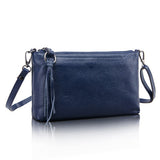 Cowhide Genuine Leather Women Messenger Bags Tassel Crossbody Bag Female Fashion Shoulder Bags for women Clutch Small Handbags