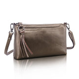 Cowhide Genuine Leather Women Messenger Bags Tassel Crossbody Bag Female Fashion Shoulder Bags for women Clutch Small Handbags