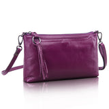 Cowhide Genuine Leather Women Messenger Bags Tassel Crossbody Bag Female Fashion Shoulder Bags for women Clutch Small Handbags