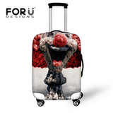 FORUDESIGNS Elastic Luggage Cover with Galaxy Cat Trolley Suitcase Luggage Protective Covers Zip Travel Rain Cover Bags Tumblr