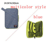 BUBM Double Layer Padded Travel Case Packing Cubes for iPad Mini Electronic Accessories Organizer Makeup Bag