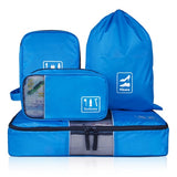 ECOSUSI New Travel Accessories Storage Bag For Clothes Shoes Electronics Toiletry Organizer 4 Pcs/Set Travel Bag Suitcase