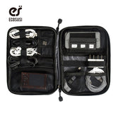 ECOSUSI Electronic Accessories Bag Nylon Mens Travel Accessories For Date Line SD Card USB Cable Digital Device Bag Accessories