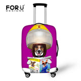 Cute Dog Suitcase Cover Novelty Prints Travel Bag Cover Protective For Trunk Case 18-28 inch Suitcase's Luggage Cover