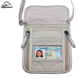 Hopsooken Travel Neck Pouch Bag Passport Organiser Holder Rfid Blocking Passports Phone Protecting Organizer Accessories Bag HS167