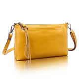 Cowhide Genuine Leather Women Messenger Bags Tassel Crossbody Bag Female Fashion Shoulder Bags for women Clutch Small Handbags