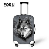 Vintage Denim Animal Cat Travel Suitcase Protector Cover,Waterproof Elastic Luggage Covers for 18 20 26 28 30 Inch Trolley Cases