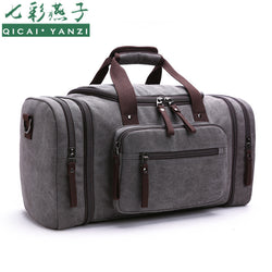 2017 Men's Vintage Travel Bag Large Capacity Canvas Tote Portable Luggage Daily Handbag Bolsa  Free Shipping Wholesale P422