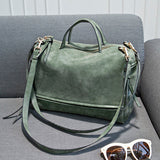 Bolish  New Arrive Women Shoulder Bag Nubuck Leather Vintage Messenger Bag