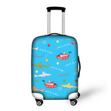 Paris French Eiffel Tower Luggage Covers Apply to 18 - 30 Inch Trolley Case Elastic Suitcase Protective Cover