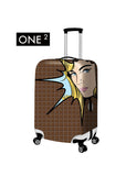 Newest design fashion customised luggage cover, colourful suitcase cover for girls, luggage protective cover