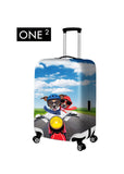 Newest design fashion customised luggage cover, colourful suitcase cover for girls, luggage protective cover