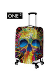 Newest design fashion customised luggage cover, colourful suitcase cover for girls, luggage protective cover