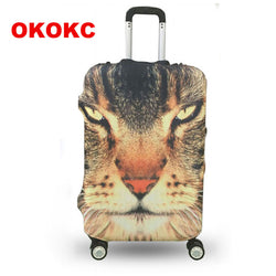 Cute Animal Pattern Travel Luggage Protective Suitcase Cover Luggage Cover Apply To 19~32 Inch Case Excellent Elastic