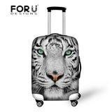 Crazy Horse Black Cat Travel Luggage Cover Protective Suitcase Cover Trolley Case Travel Luggage Dust Covers for 18 - 30 inch