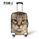 Crazy Horse Black Cat Travel Luggage Cover Protective Suitcase Cover Trolley Case Travel Luggage Dust Covers for 18 - 30 inch