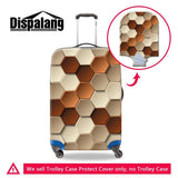 Brand New Portable Elastic Travel Luggage Cover Diamond Surface 3D Print Stretch Protect Suitcase Cover Apply to 18-30 Inch Case