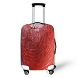 FORUDESIGNS Travel Suitcase Protector Cover Food Meat Strawberry Fish Print Elastic Luggage Covers for 18-30 Inch Trolley Cases