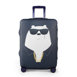 Fun Elastic Luggage Protective Cover With Ziper For 18 -32 inch Trunk Case Waterproof Travel Suitcase Cover