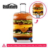 3D Chocolate, Fast Food, Treats, Cakes Luggage Cover custom design dustproof elastic luggage protective Baggage cover Suitcase Cover