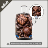 3D Chocolate, Fast Food, Treats, Cakes Luggage Cover custom design dustproof elastic luggage protective Baggage cover Suitcase Cover