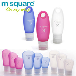 M Square Travel Accessorie For Empty Cosmetic Containers Plastic Squeeze Bottle Leak Proof Refillable Silicone Bottle Empty Tube